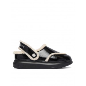 Karl Lagerfeld Jeans Kapri Kosi Slingback Klog Leather Black Παπούτσια