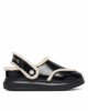 Karl Lagerfeld Jeans Kapri Kosi Slingback Klog Leather Black Παπούτσια