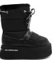 Karl Lagerfeld Puffa Wedge Black Μποτάκια