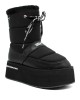 Karl Lagerfeld Puffa Wedge Black Μποτάκια