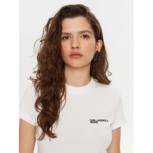 Karl Lagerfeld Slim Fit T-shirt White Μπλούζα