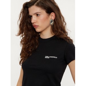 Karl Lagerfeld Slim Fit T-shirt Black Μπλούζα
