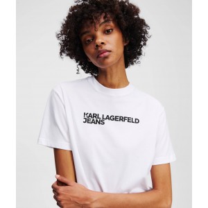 Karl Lagerfeld Logo T-shirt White Μπλούζα