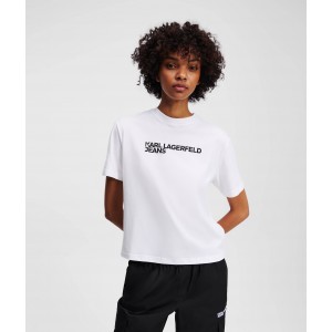 Karl Lagerfeld Logo T-shirt White Μπλούζα