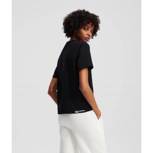 Karl Lagerfeld Logo T-shirt Black Μπλούζα