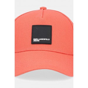 Karl Lagerfeld Box Logo Orange Jockey Καπέλο