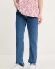 Karl Lagerfeld Straight Highrise Mid Blue Stone Τζιν Παντελόνι