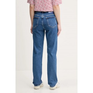 Karl Lagerfeld Straight Highrise Mid Blue Stone Τζιν Παντελόνι