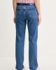 Karl Lagerfeld Straight Highrise Mid Blue Stone Τζιν Παντελόνι