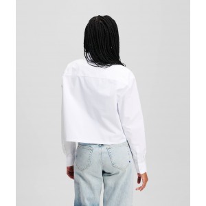 Karl Lagerfeld Logo White Πουκάμισο