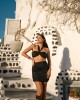 Kate Jo Lovely Black Top & Mini Φούστα