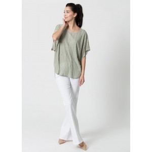 Kocca Moresa Μπλούζα Με Λαιμόκοψη Φαρδιά Μανίκια