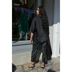 Kramma Silver Elastic Waist Παντελόνι