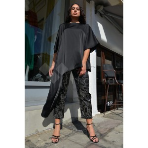 Kramma Silver Elastic Waist Παντελόνι