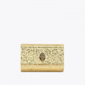 Kurt Geiger Party Eagle Clutch Drench Gold Τσάντα