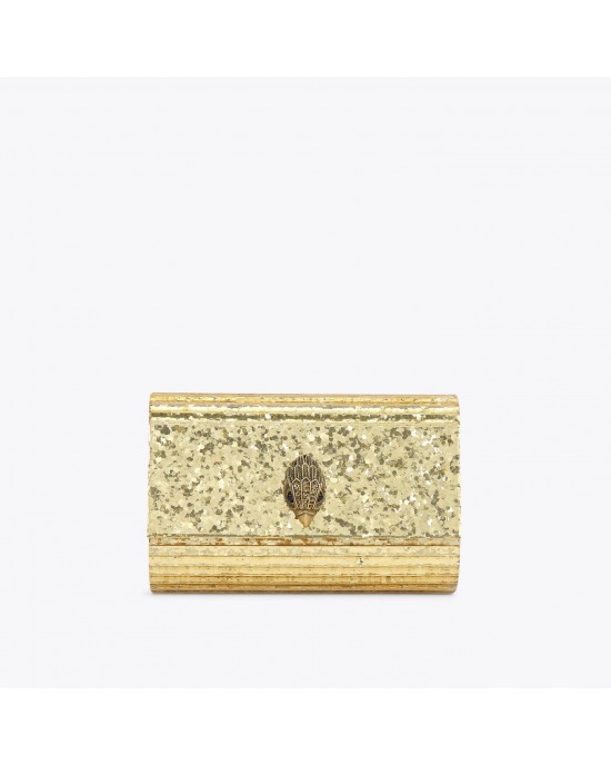 Kurt Geiger Party Eagle Clutch Drench Gold Τσάντα