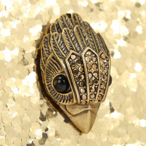 Kurt Geiger Party Eagle Clutch Drench Gold Τσάντα