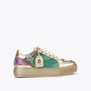 Kurt Geiger Southbank Tag Metallic Denim Παπούτσια Kurt Geiger Southbank Tag Metallic Denim Παπούτσια