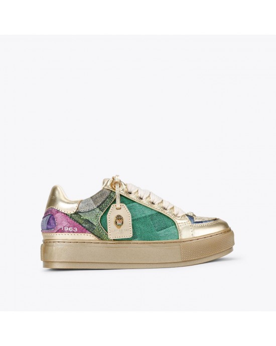 Kurt Geiger Southbank Tag Metallic Denim Παπούτσια Kurt Geiger Southbank Tag Metallic Denim Παπούτσια
