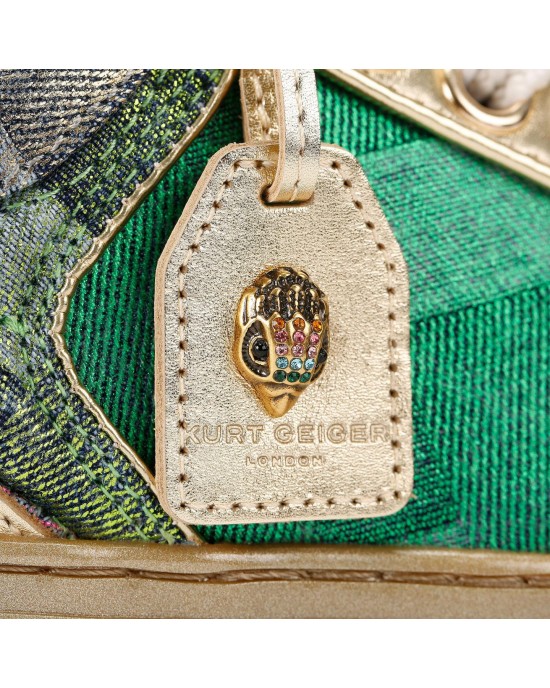 Kurt Geiger Southbank Tag Metallic Denim Παπούτσια Kurt Geiger Southbank Tag Metallic Denim Παπούτσια