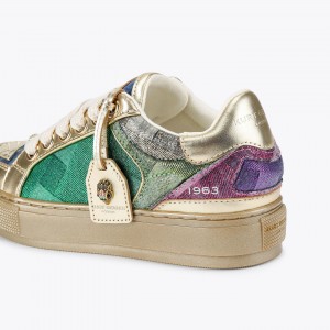 Kurt Geiger Southbank Tag Metallic Denim Παπούτσια