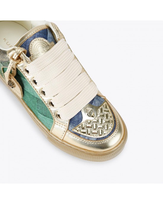 Kurt Geiger Southbank Tag Metallic Denim Παπούτσια Kurt Geiger Southbank Tag Metallic Denim Παπούτσια