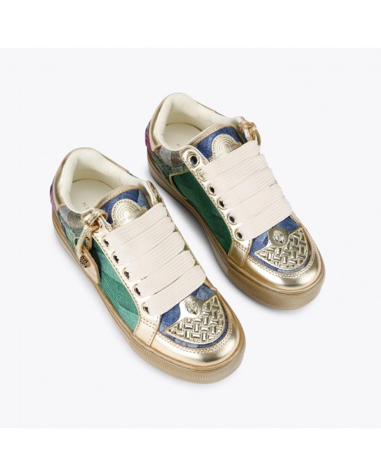 Kurt Geiger Southbank Tag Metallic Denim Παπούτσια Kurt Geiger Southbank Tag Metallic Denim Παπούτσια