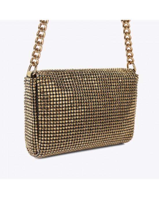 Kurt Geiger Small Party Shoulder Gold Τσάντα Kurt Geiger Small Party Shoulder Gold Τσάντα