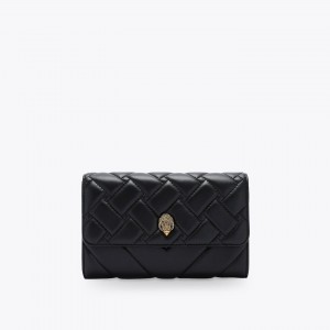 Kurt Geiger Kensington Chain Black Leather Πορτοφόλι