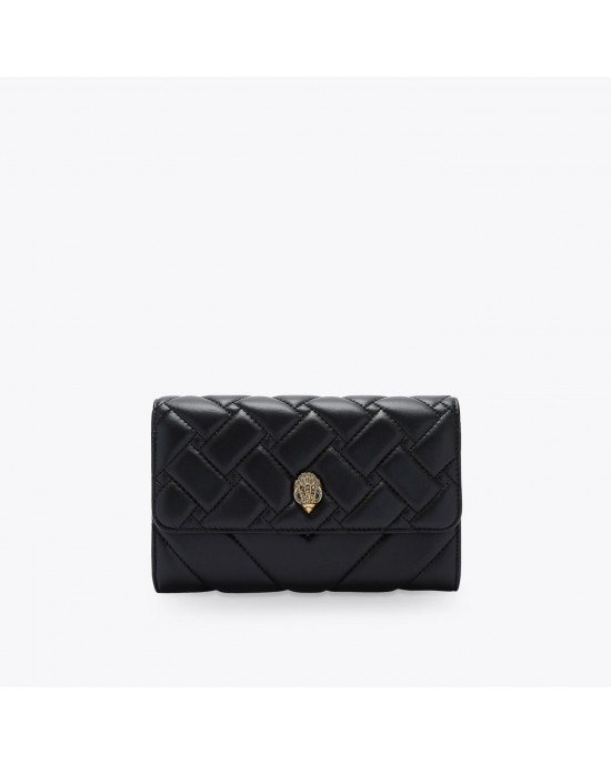 Kurt Geiger Kensington Chain Wallet Black Leather Τσάντα Kurt Geiger Kensington Chain Wallet Black Leather Τσάντα