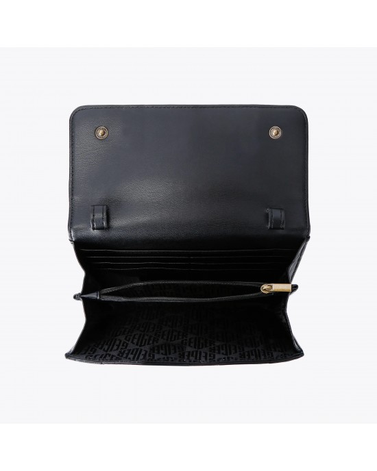 Kurt Geiger Kensington Chain Wallet Black Leather Τσάντα Kurt Geiger Kensington Chain Wallet Black Leather Τσάντα