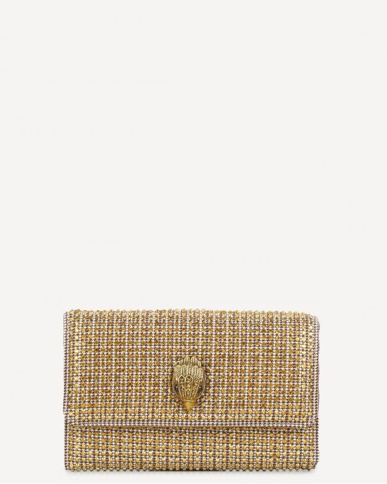 Kurt Geiger Kensington Chain Wallet Beige Τσάντα