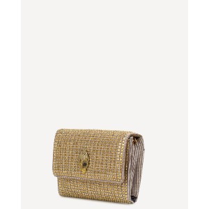 Kurt Geiger Kensington Chain Wallet Beige Τσάντα