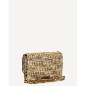 Kurt Geiger Kensington Chain Wallet Beige Τσάντα