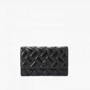 Kurt Geiger Kensington Chain Black Leather Πορτοφόλι