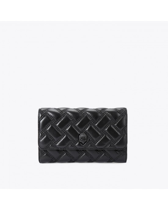 Kurt Geiger Kensington Chain Black Leather Πορτοφόλι