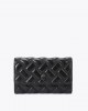 Kurt Geiger Kensington Chain Black Leather Πορτοφόλι