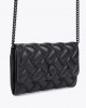 Kurt Geiger Kensington Chain Black Leather Πορτοφόλι