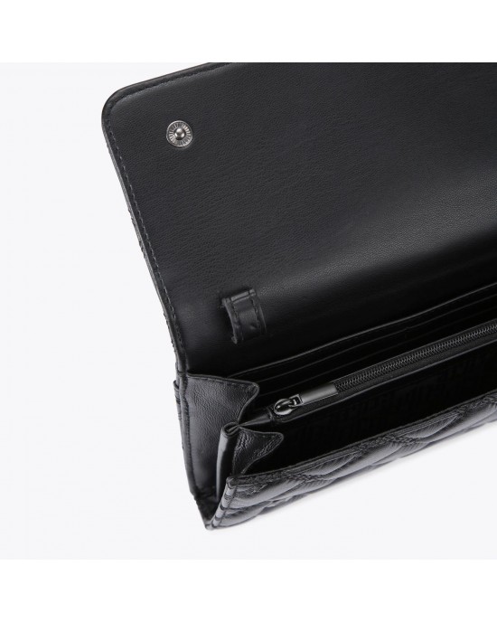 Kurt Geiger Kensington Chain Black Leather Πορτοφόλι