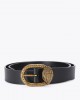 Kurt Geiger Mayfair 30 Black Leather Ζώνη