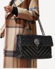 Kurt Geiger Leather XXL Kensington Black Leather Τσάντα