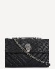 Kurt Geiger Leather XXL Kensington Black Leather Τσάντα