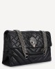 Kurt Geiger Leather XXL Kensington Black Leather Τσάντα