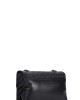 Kurt Geiger Leather XXL Kensington Black Leather Τσάντα Ώμου