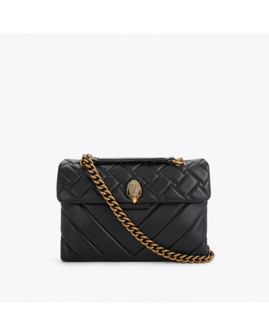 Kurt Geiger Kensington X Bag Black Leather Τσάντα