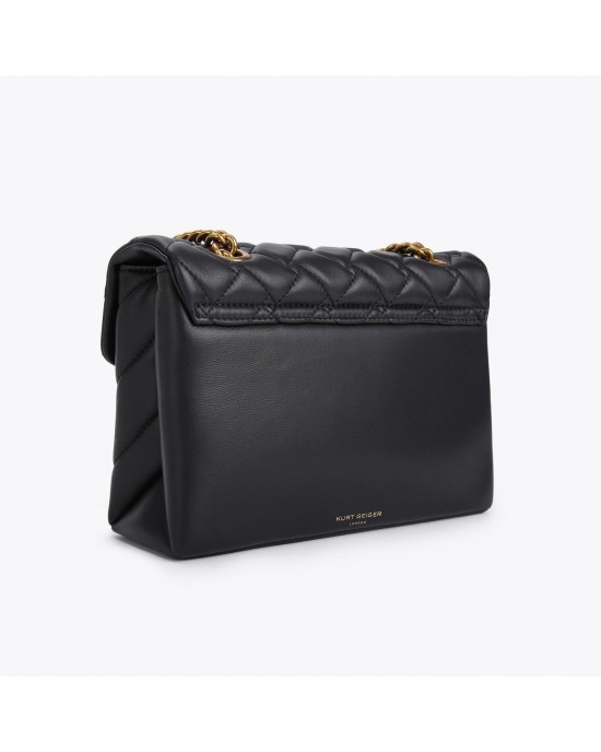 Kurt Geiger Kensington X Bag Black Leather Τσάντα