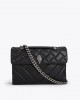 Kurt Geiger Leather Kensington X Black Leather Τσάντα Kurt Geiger Leather Kensington X Black Leather Τσάντα