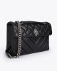 Kurt Geiger Leather Kensington X Black Leather Τσάντα Kurt Geiger Leather Kensington X Black Leather Τσάντα