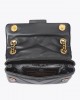 Kurt Geiger Mini Kensington Black Leather Τσάντα Ώμου