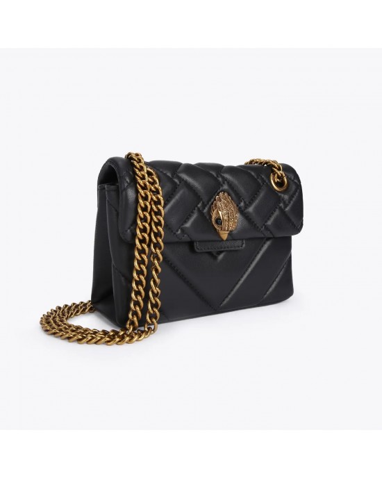 Kurt Geiger Mini Kensington X Black Leather Τσάντα